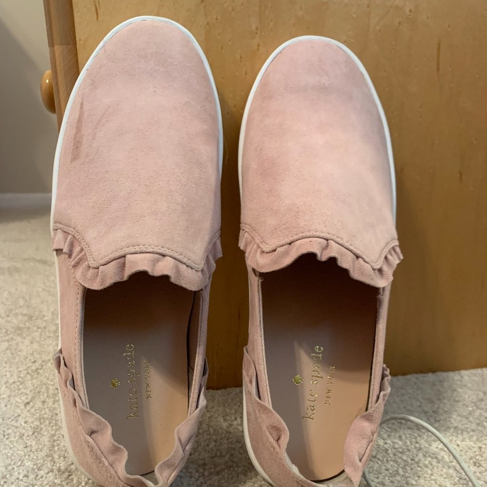 Kate Spade Lilly Mauve Suede Slip On Sneaker size 8m
